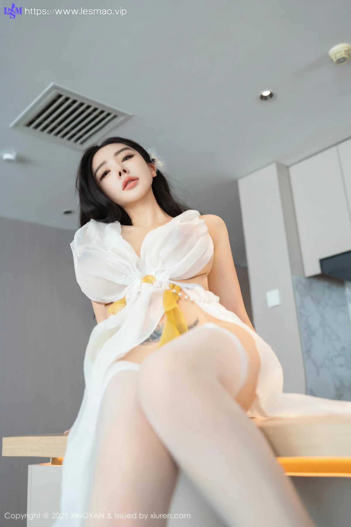 XINGYAN 星颜社 Vol.392 潘思沁 白色情趣透视服饰 - 24