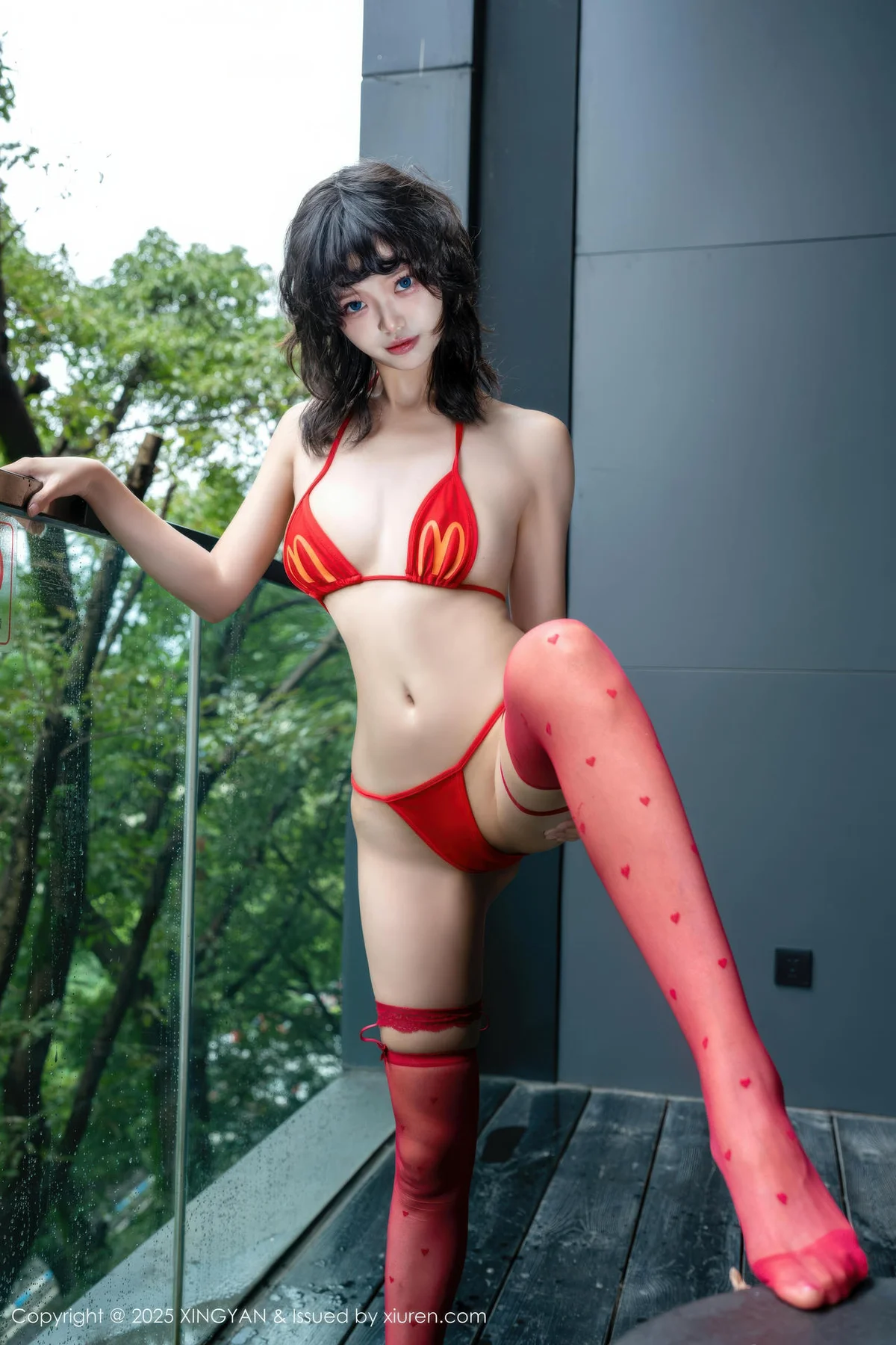 XINGYAN 星颜社 Vol.403 白虎巧巧 红色情趣内衣 - 21