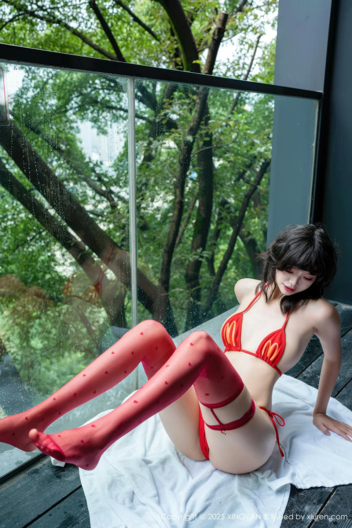 XINGYAN 星颜社 Vol.403 白虎巧巧 红色情趣内衣 - 29