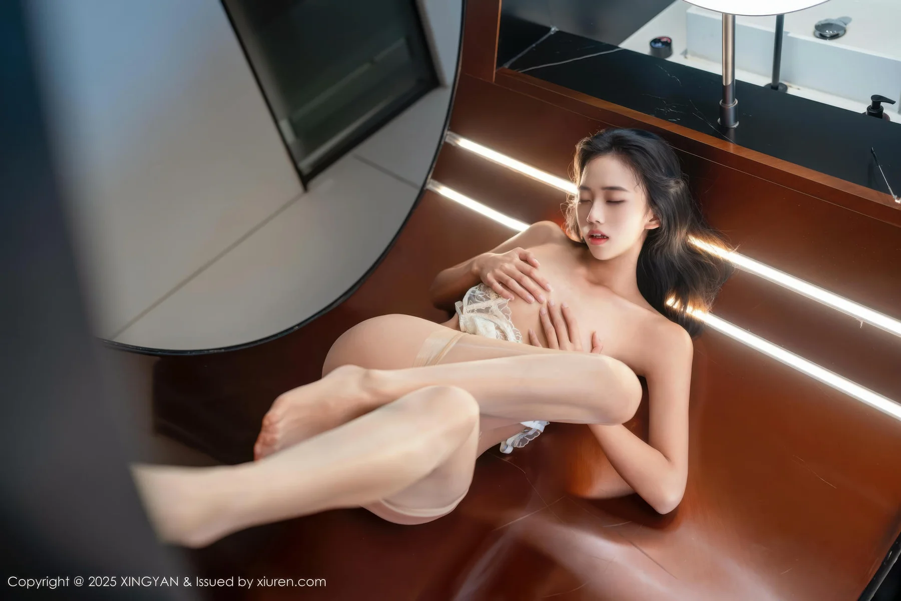 XINGYAN 星颜社 Vol.404 时安安 白色情趣内衣肉丝 - 60
