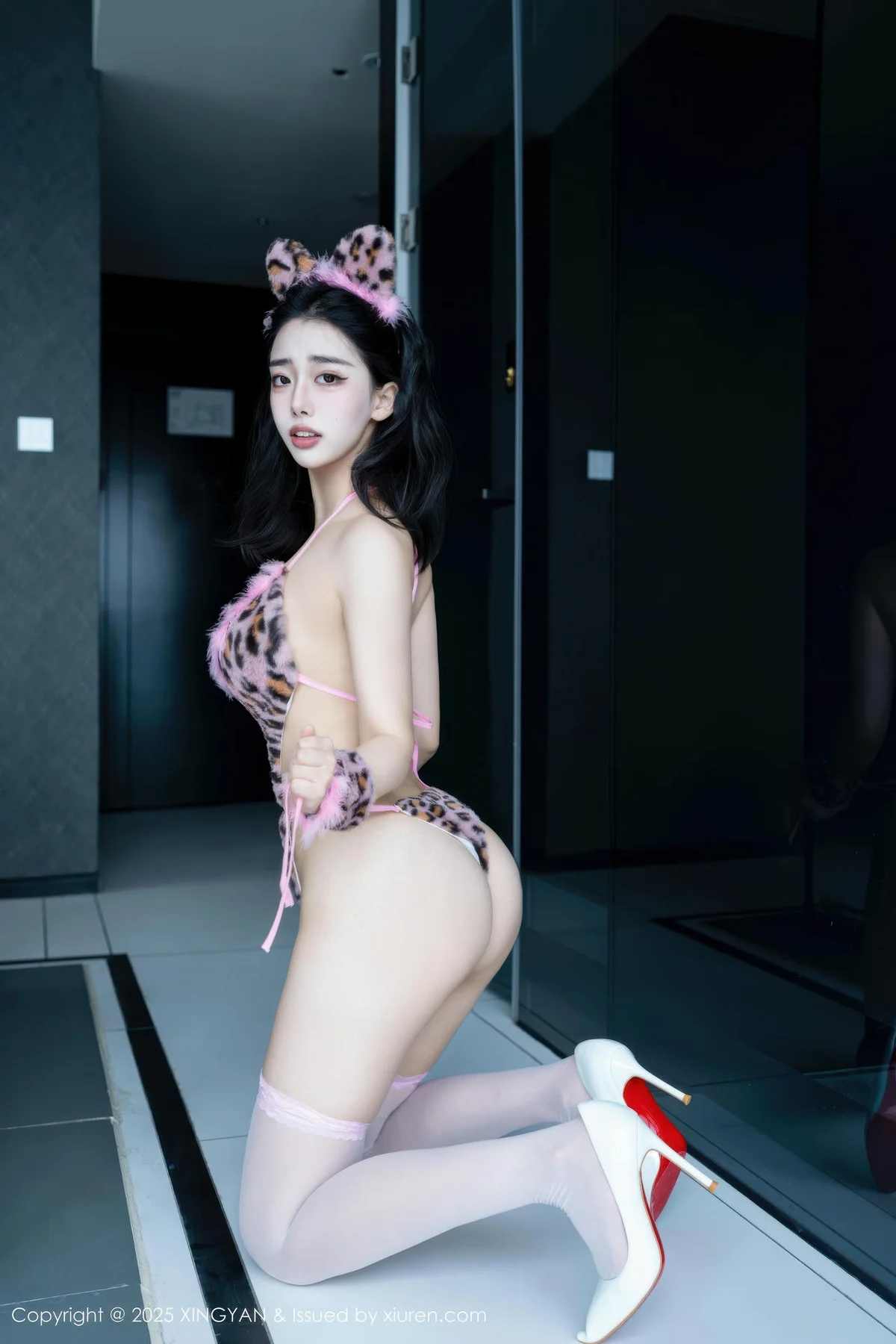 XINGYAN 星颜社 Vol.405 阮福福 豹纹情趣内衣白丝 - 28