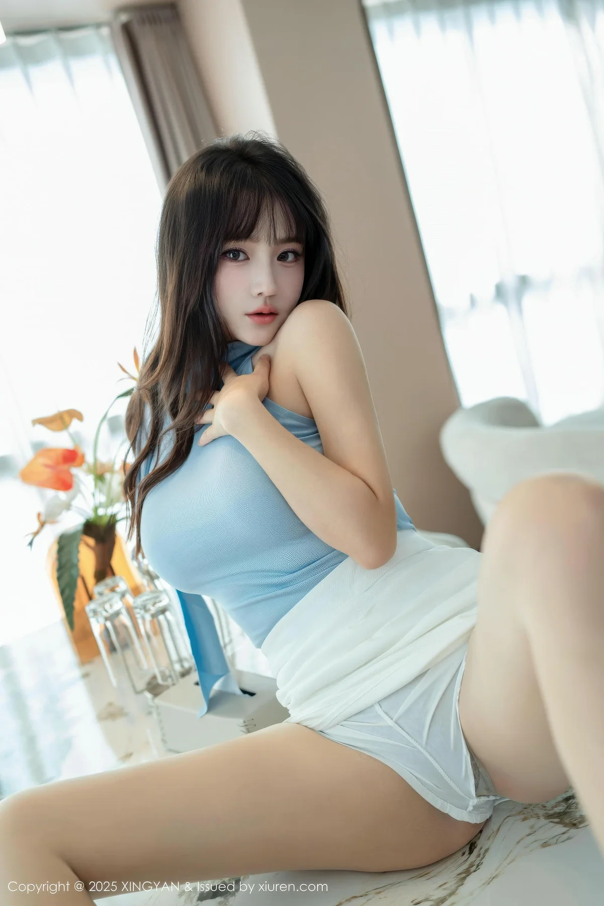 XINGYAN 星颜社 Vol.418 沈南汐RuRu 白色包臀裙肉丝 - 16