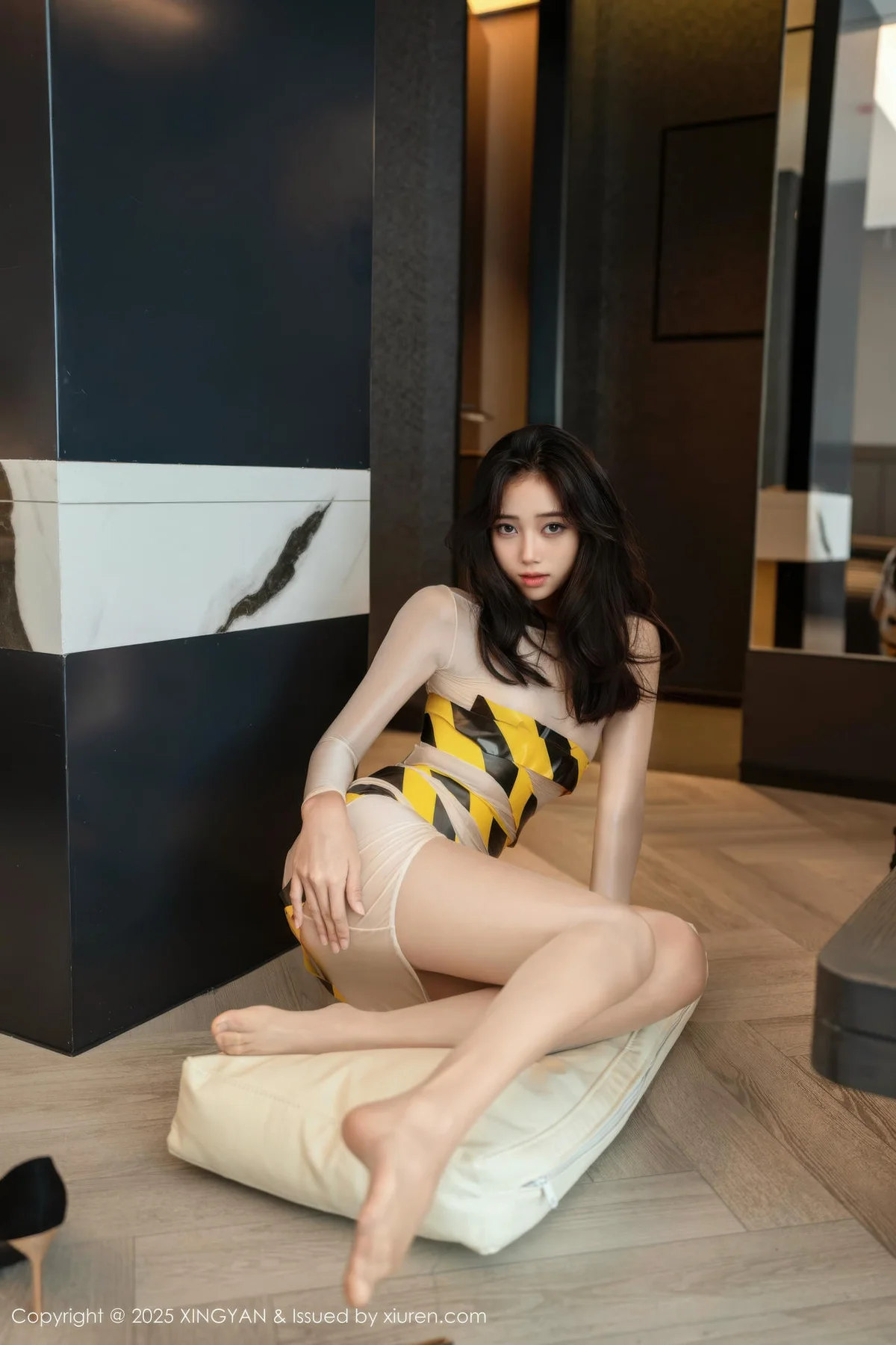 XINGYAN 星颜社 Vol.421 时安安 捆绑肉色连衣短裙 - 24
