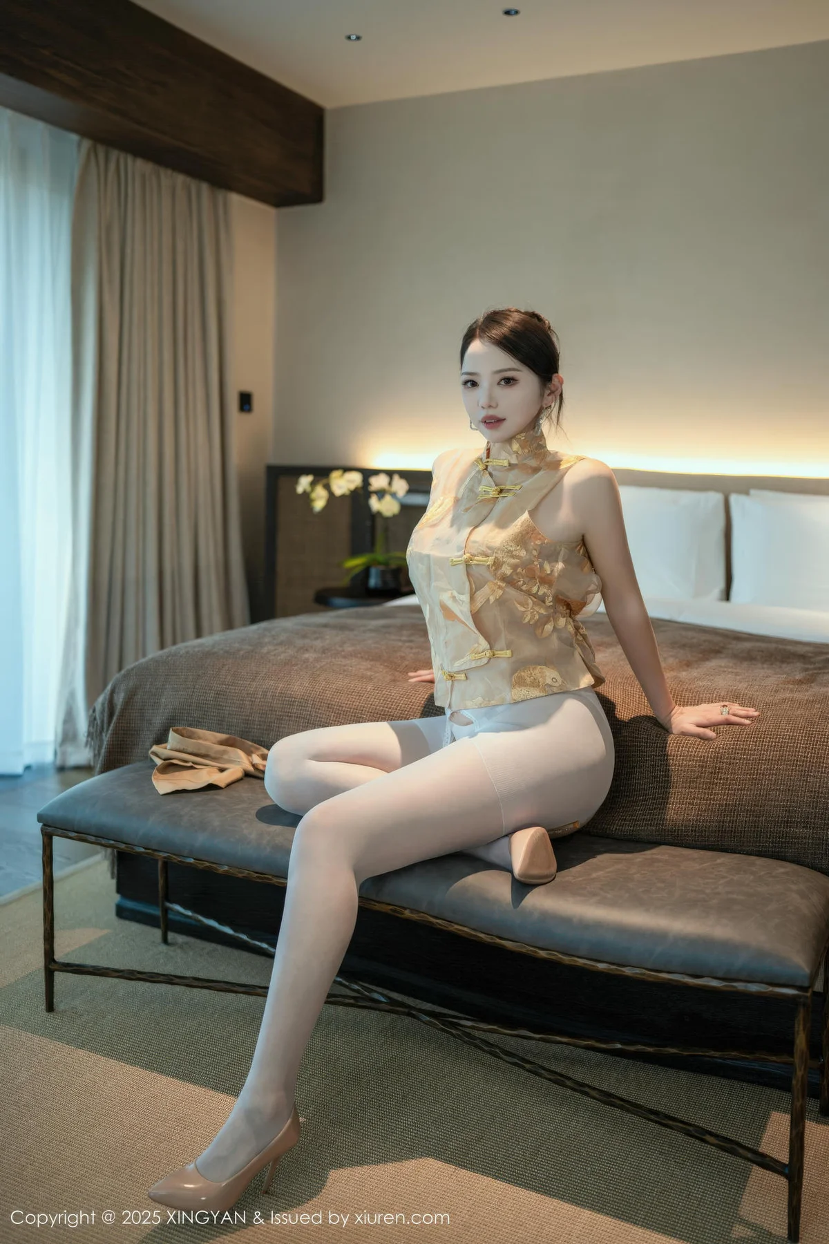 XINGYAN 星颜社 Vol.441 大美妞儿 白色珍珠内衣 - 14