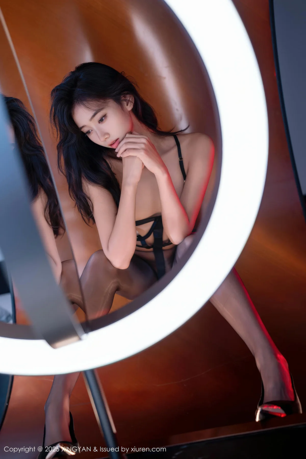 XINGYAN 星颜社 Vol.446 时安安 透视黑色情趣内衣 - 18