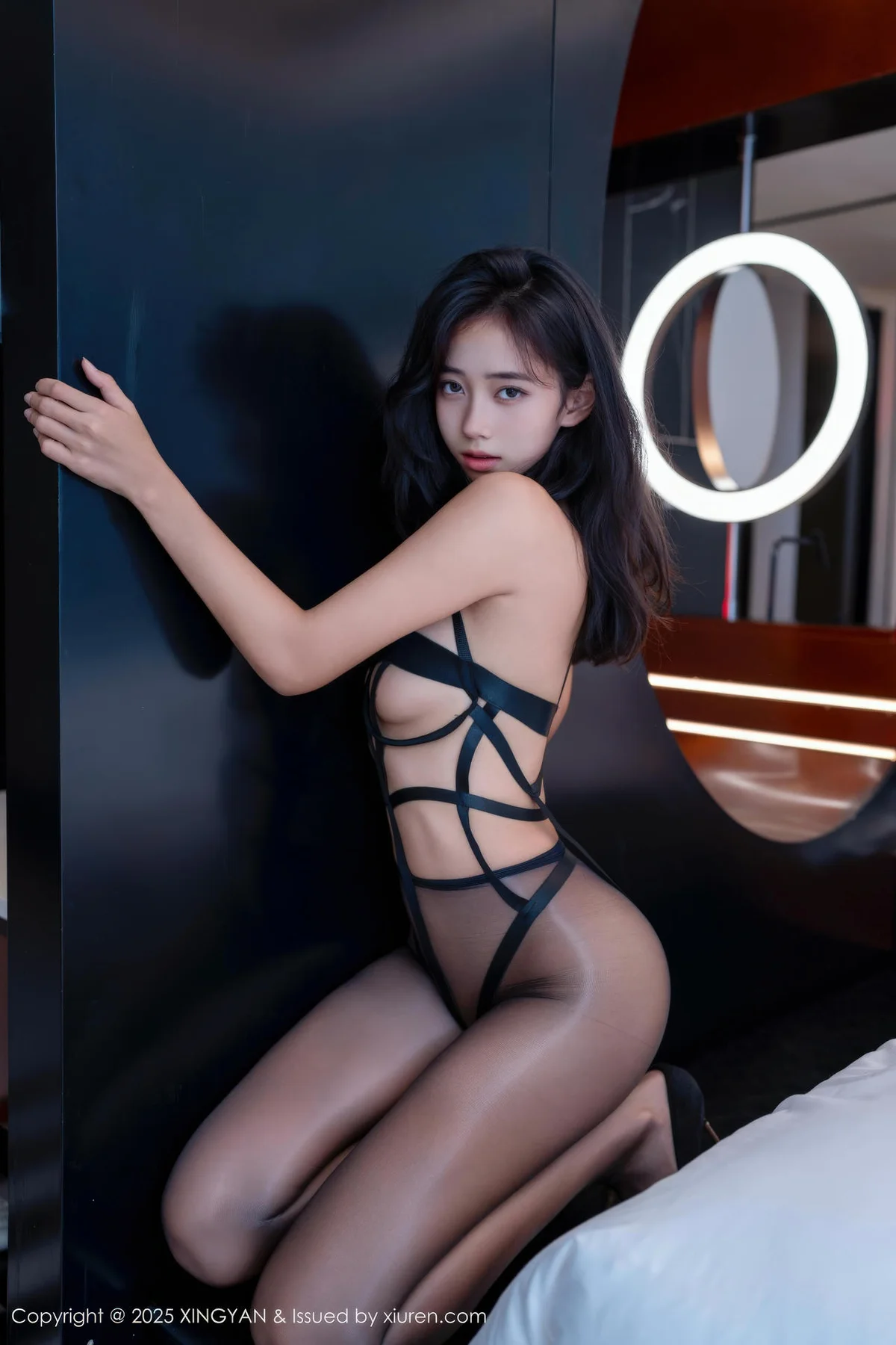 XINGYAN 星颜社 Vol.446 时安安 透视黑色情趣内衣 - 28