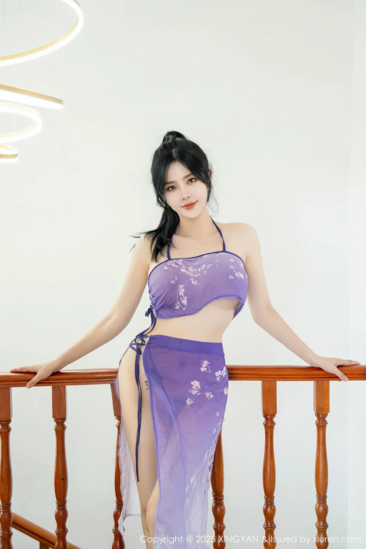 XINGYAN 星颜社 Vol.450 刘钰儿 紫色轻透服饰 - 35