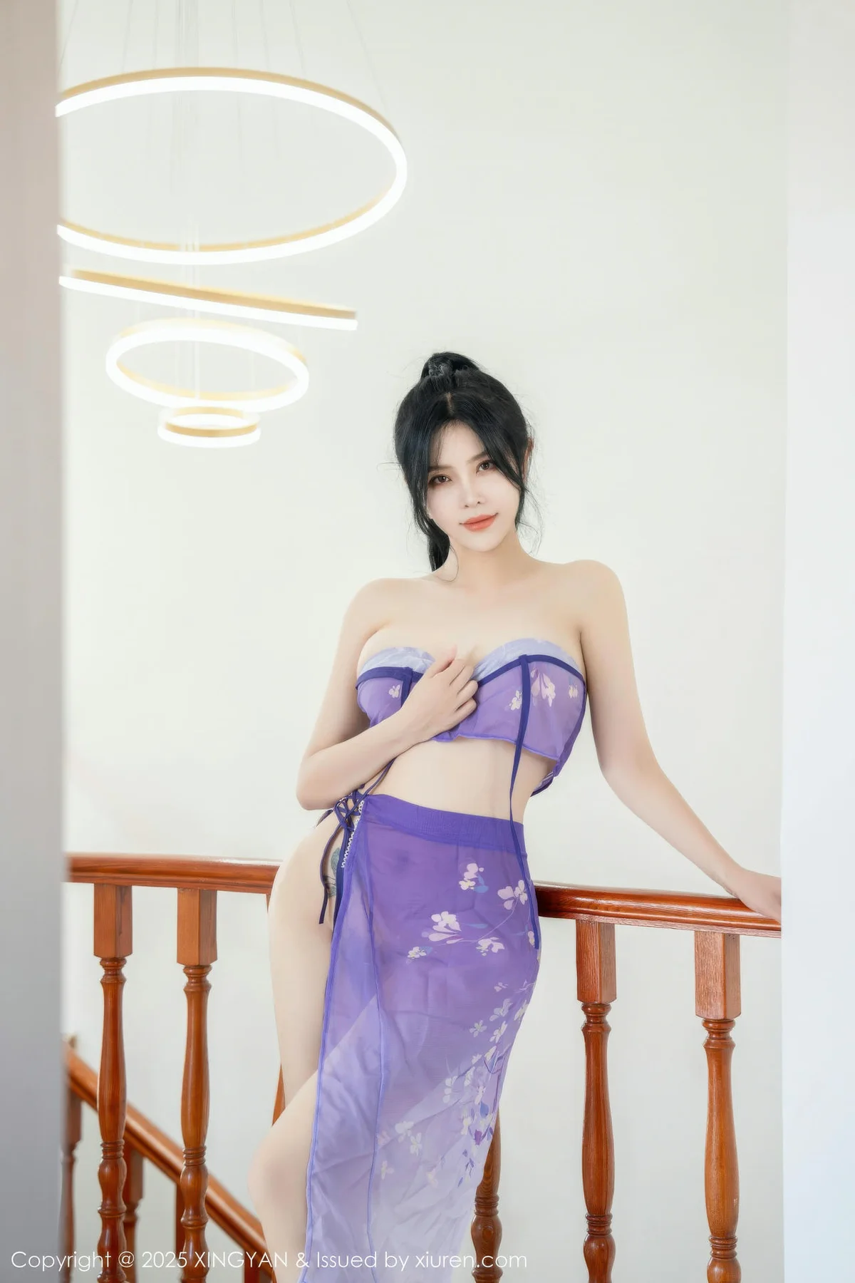XINGYAN 星颜社 Vol.450 刘钰儿 紫色轻透服饰 - 40