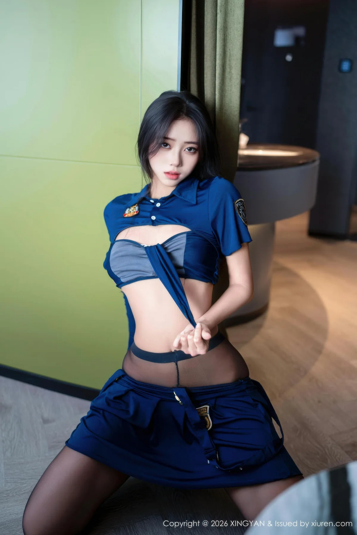 XINGYAN 星颜社 Vol.458 时安安 蓝色制服诱惑 - 29