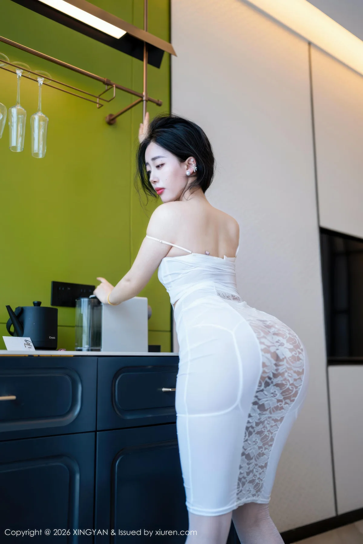 XINGYAN 星颜社 Vol.459 阮福福 白色长裙白丝袜 - 24