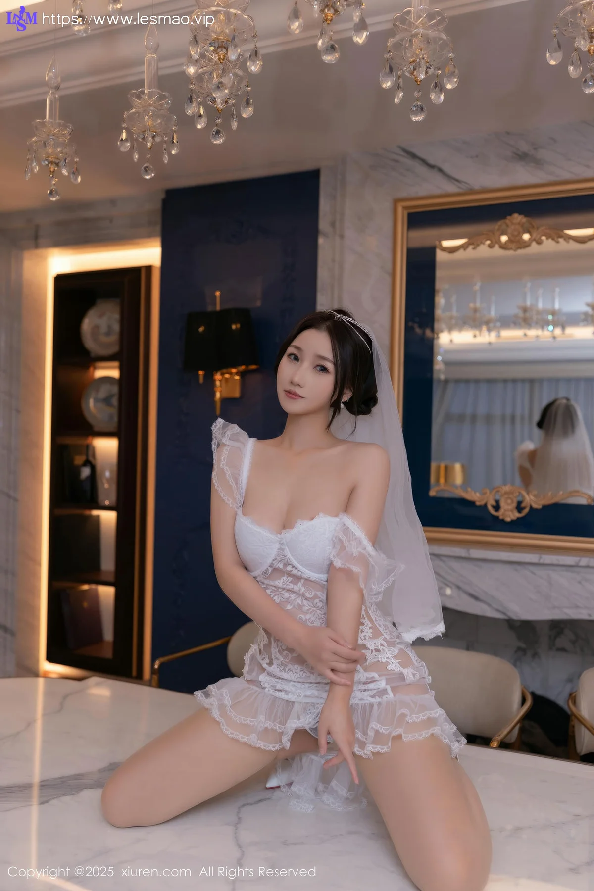 XiuRen 秀人 No.10006 杏子Yada 婚纱玉体乳贴主题 - 40