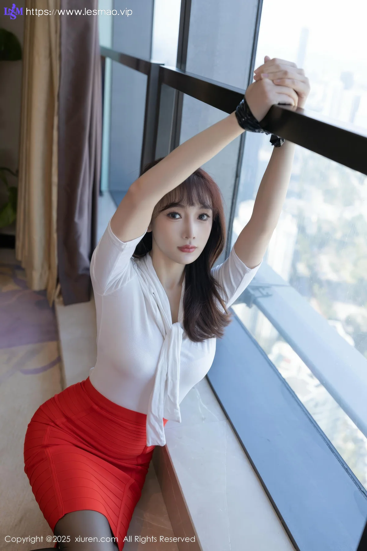 XiuRen 秀人 No.10014 陆萱萱 女神黑丝美腿 - 15