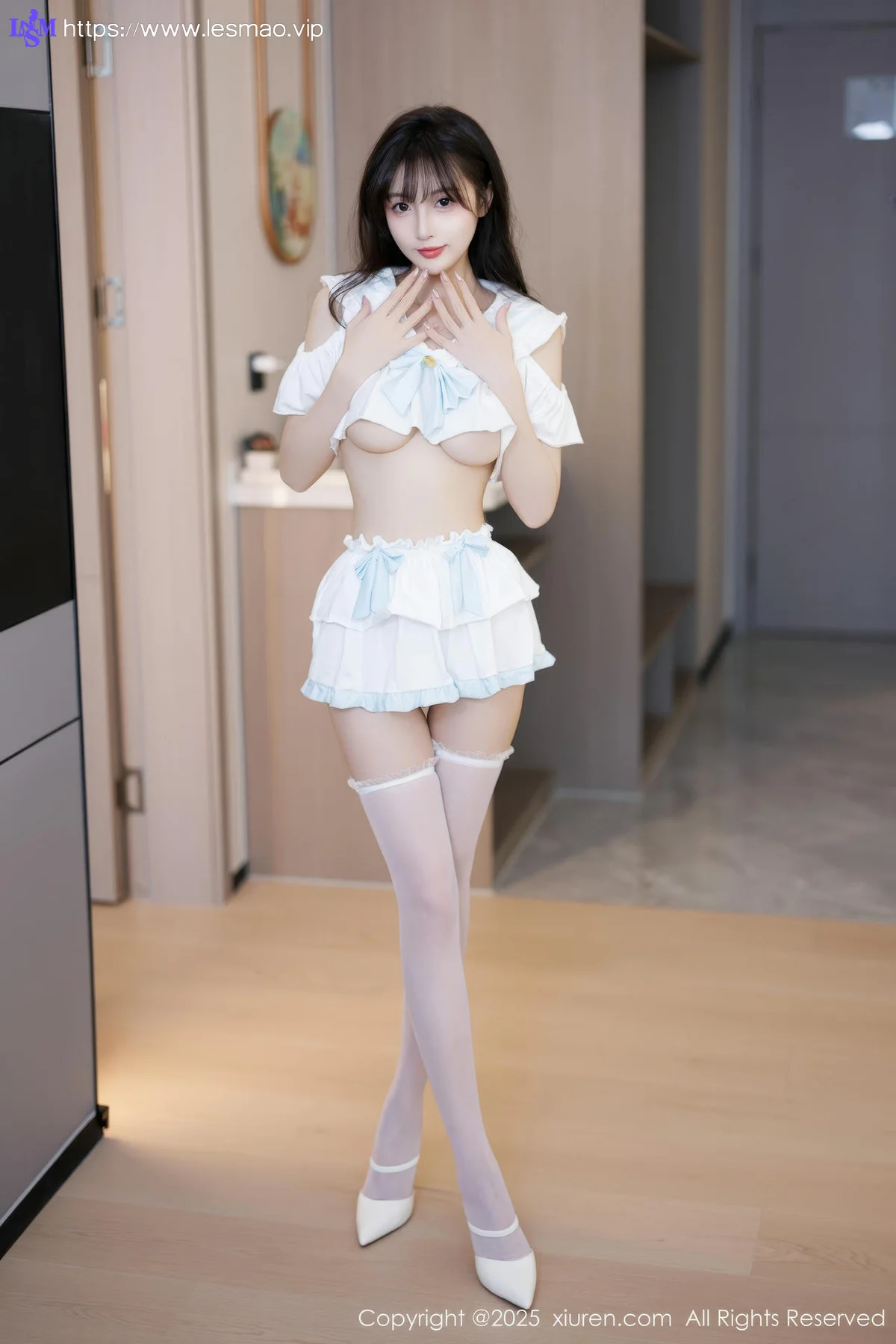 XiuRen 秀人 No.10067 樱桃小阑子 白丝美腿少女 - 34