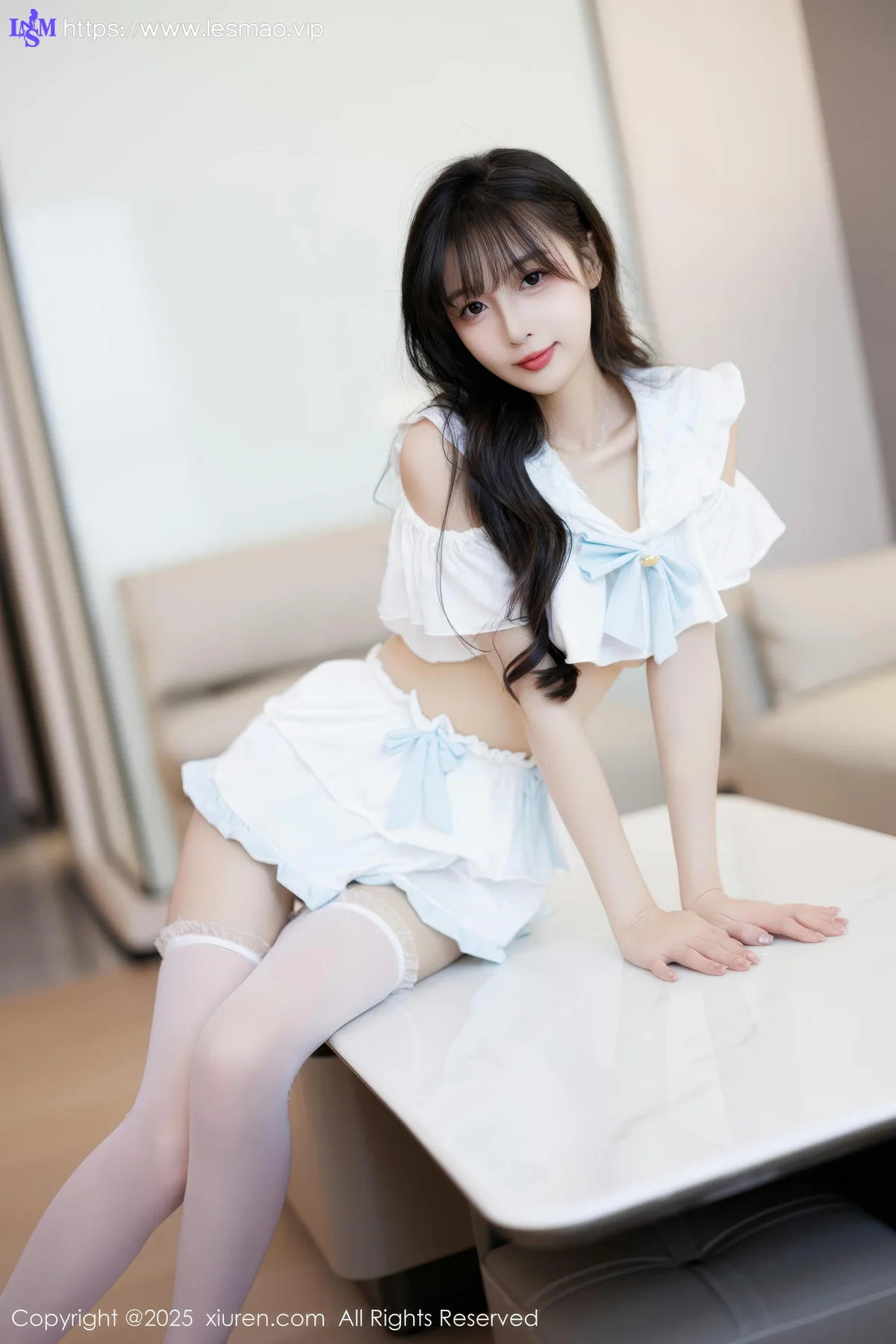 XiuRen 秀人 No.10067 樱桃小阑子 白丝美腿少女 - 40