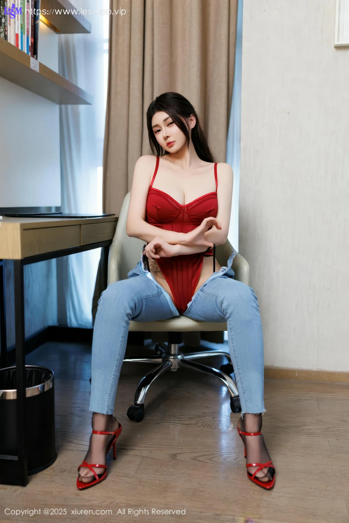 XiuRen 秀人 No.10090 凯竹Quinn 粉色紧身衣 - 34