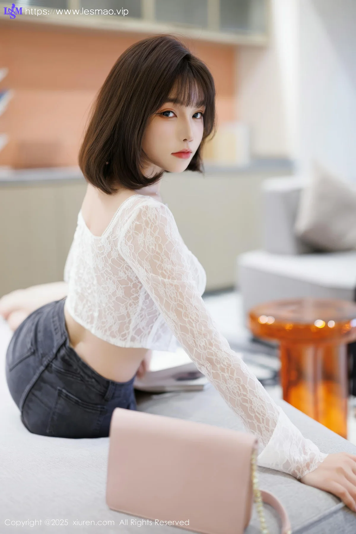 XiuRen 秀人 No.10113 徐莉芝Booty 蓝色超短牛仔裤 - 14