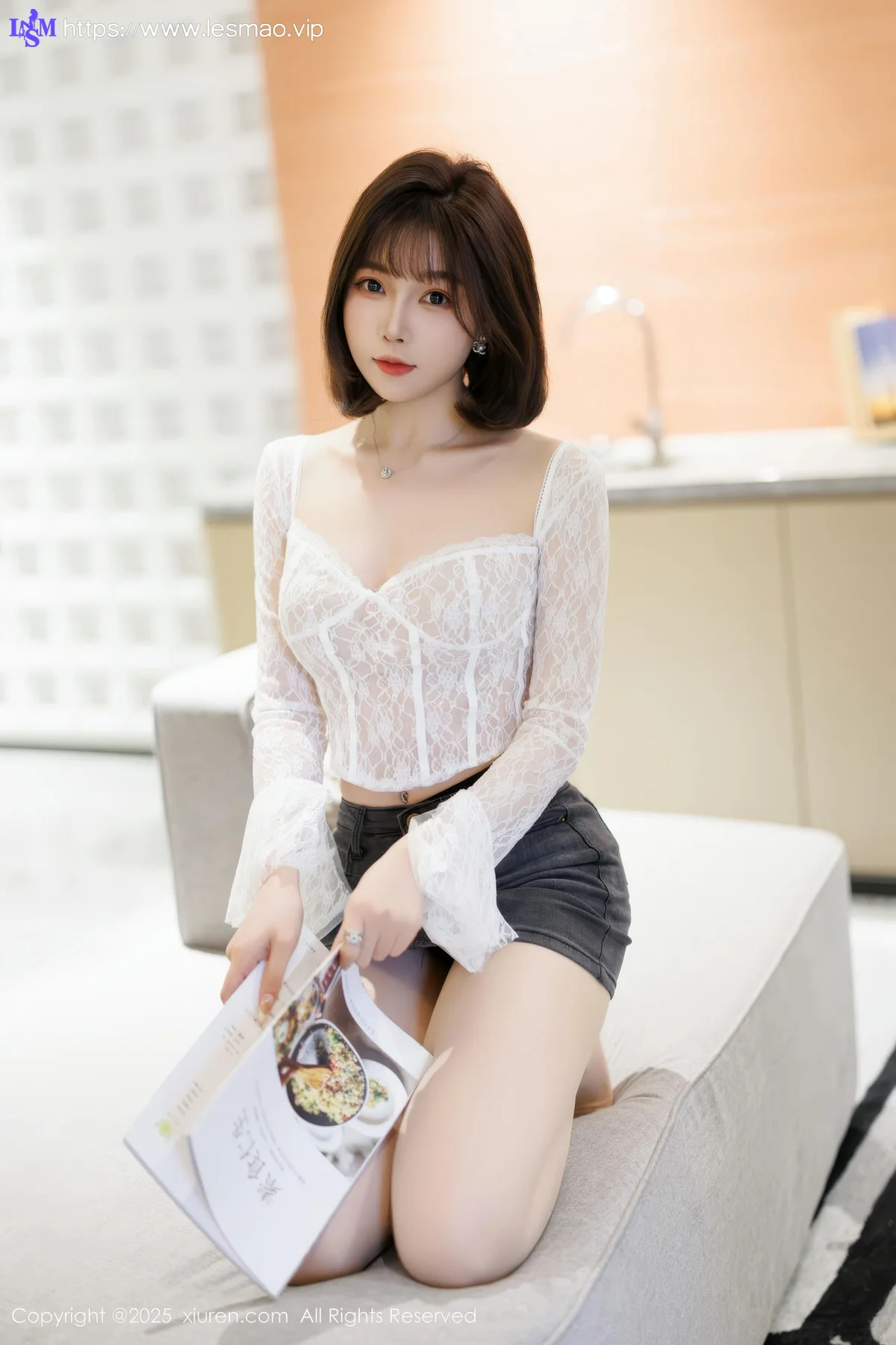 XiuRen 秀人 No.10113 徐莉芝Booty 蓝色超短牛仔裤 - 15