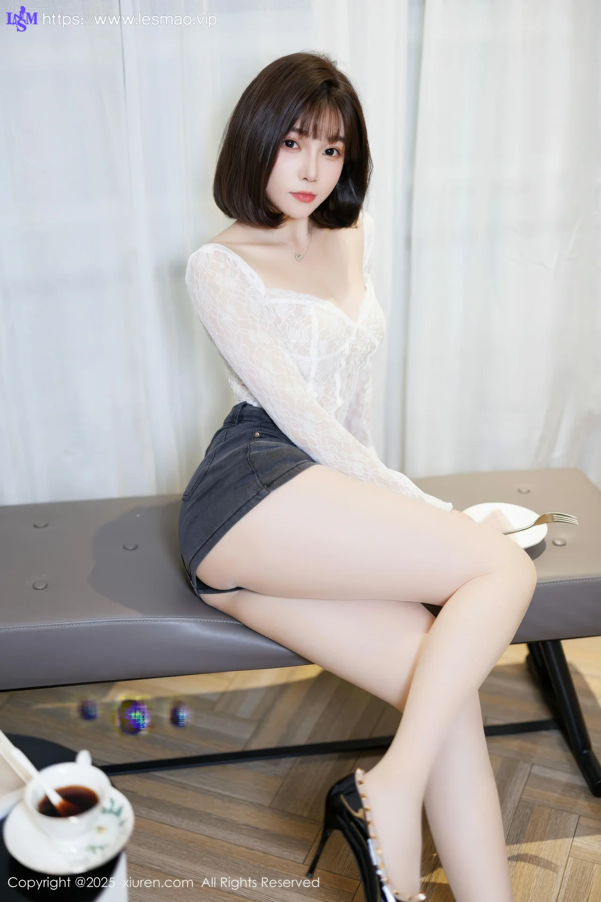 XiuRen 秀人 No.10113 徐莉芝Booty 蓝色超短牛仔裤 - 23