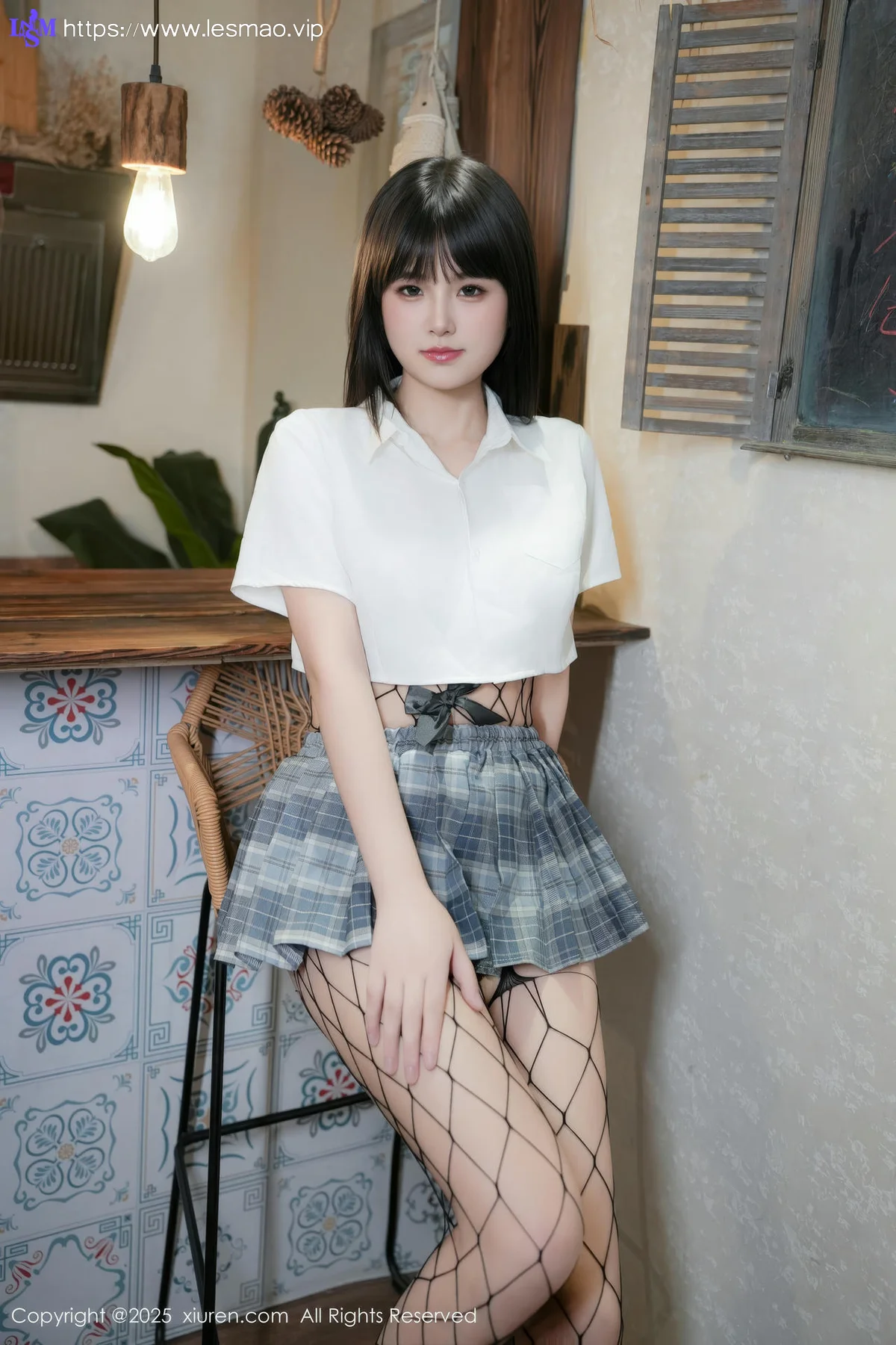 XiuRen 秀人 No.10118 姚若兮vay 性感黑色网袜 - 11