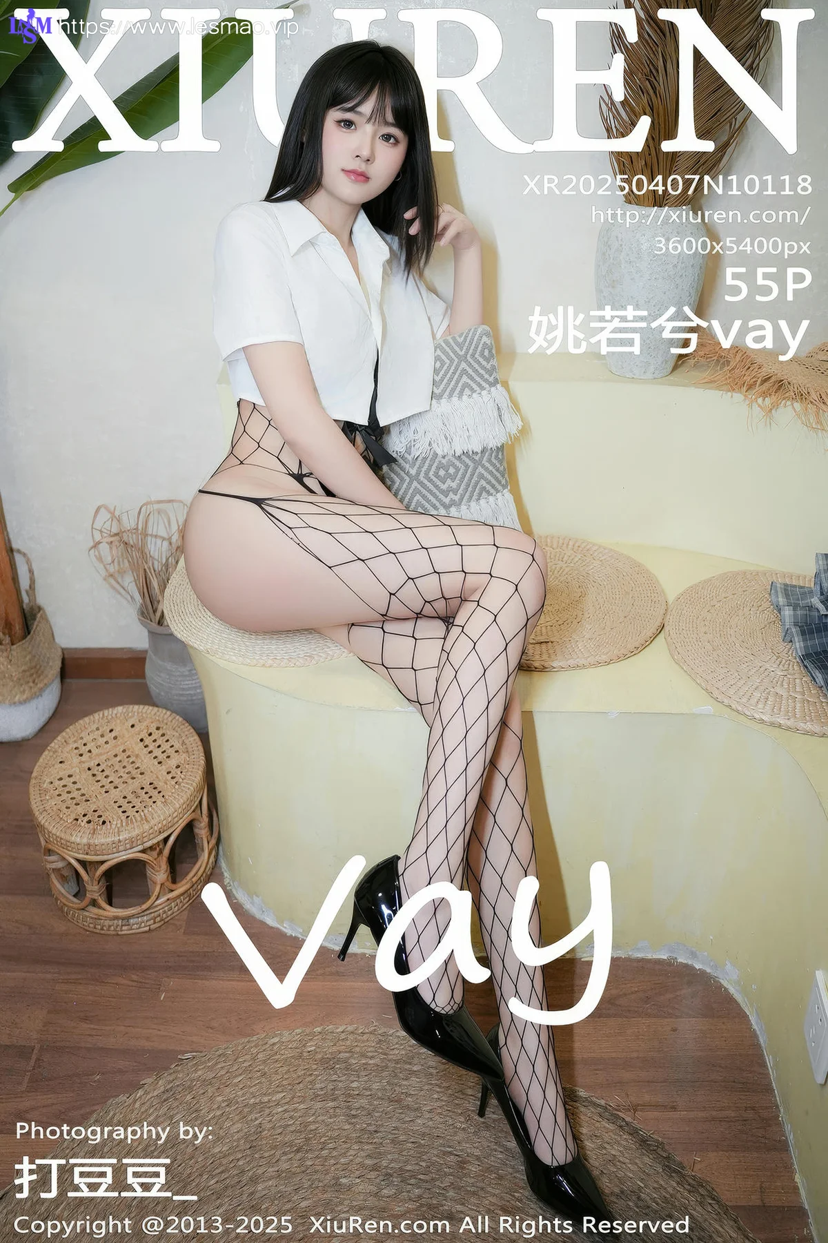 XiuRen 秀人 No.10118 姚若兮vay 性感黑色网袜 - 56