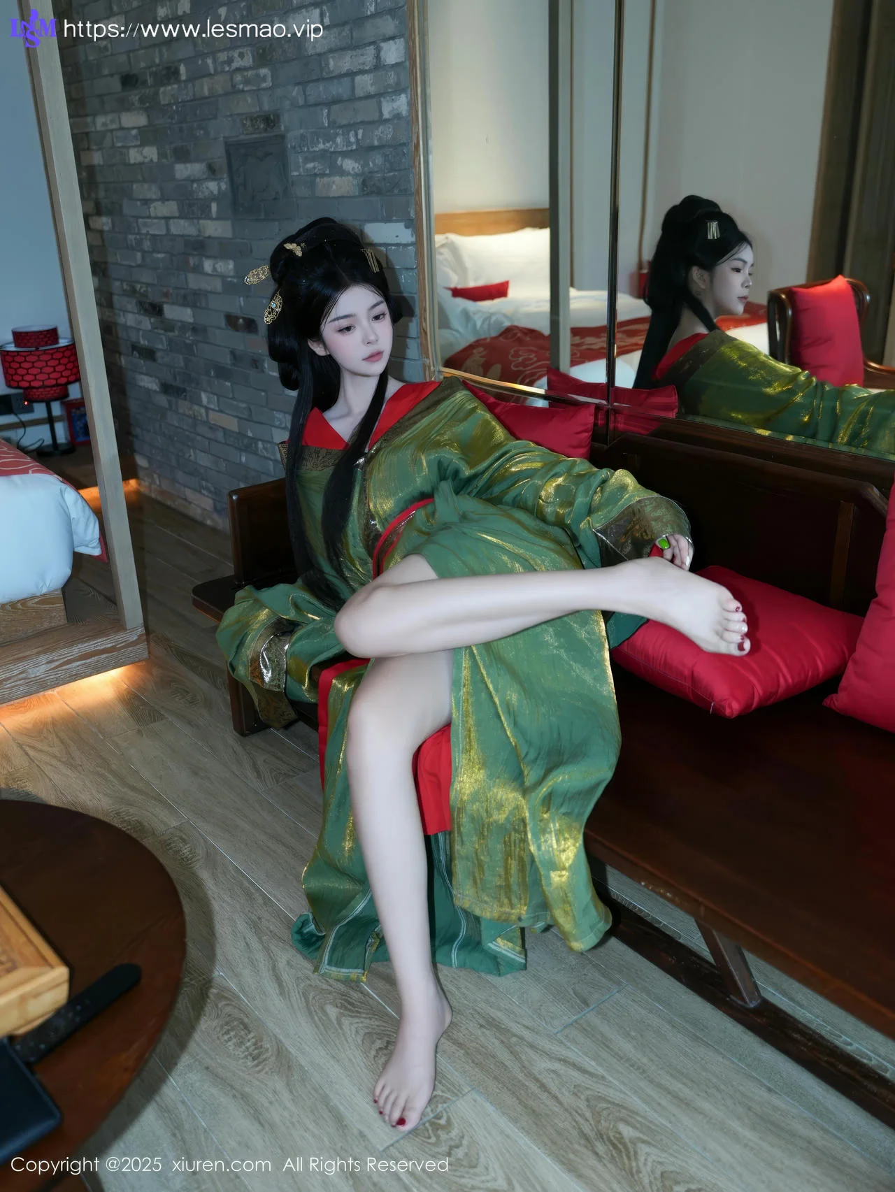 XiuRen 秀人 No.10126 雪糕CiCi 古装制服玉体户外 - 14