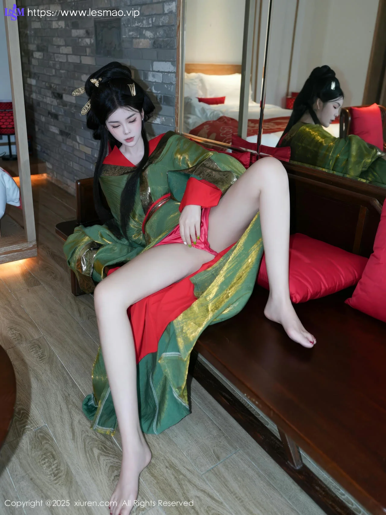 XiuRen 秀人 No.10126 雪糕CiCi 古装制服玉体户外 - 15