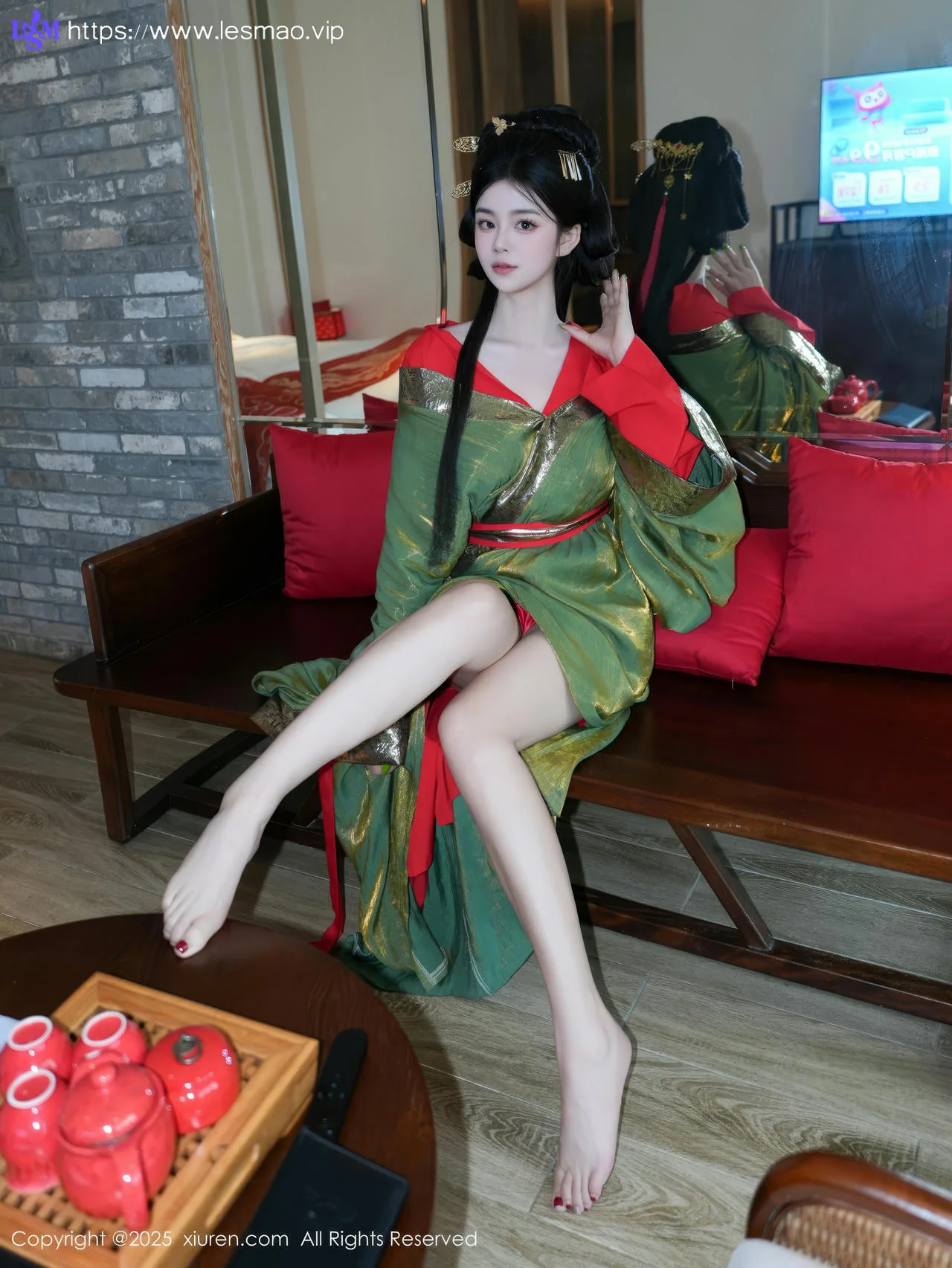 XiuRen 秀人 No.10126 雪糕CiCi 古装制服玉体户外 - 18