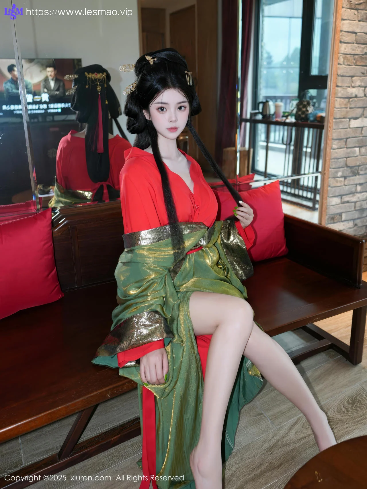 XiuRen 秀人 No.10126 雪糕CiCi 古装制服玉体户外 - 19