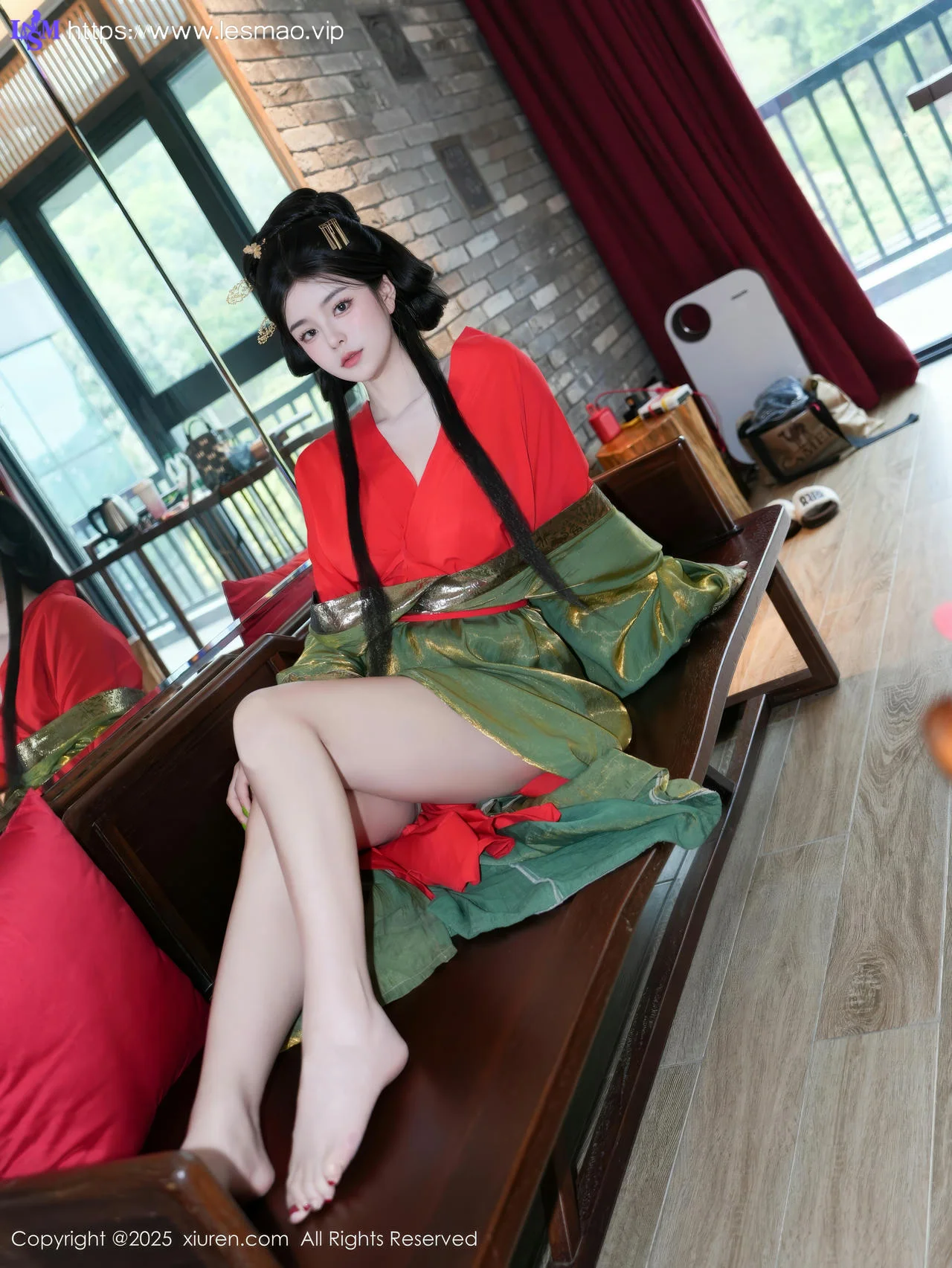 XiuRen 秀人 No.10126 雪糕CiCi 古装制服玉体户外 - 21