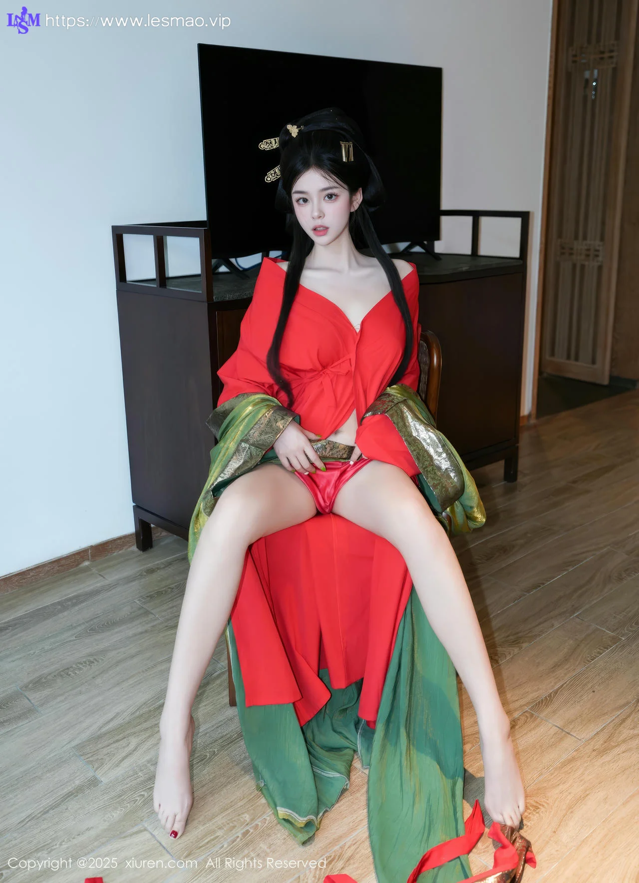 XiuRen 秀人 No.10126 雪糕CiCi 古装制服玉体户外 - 26