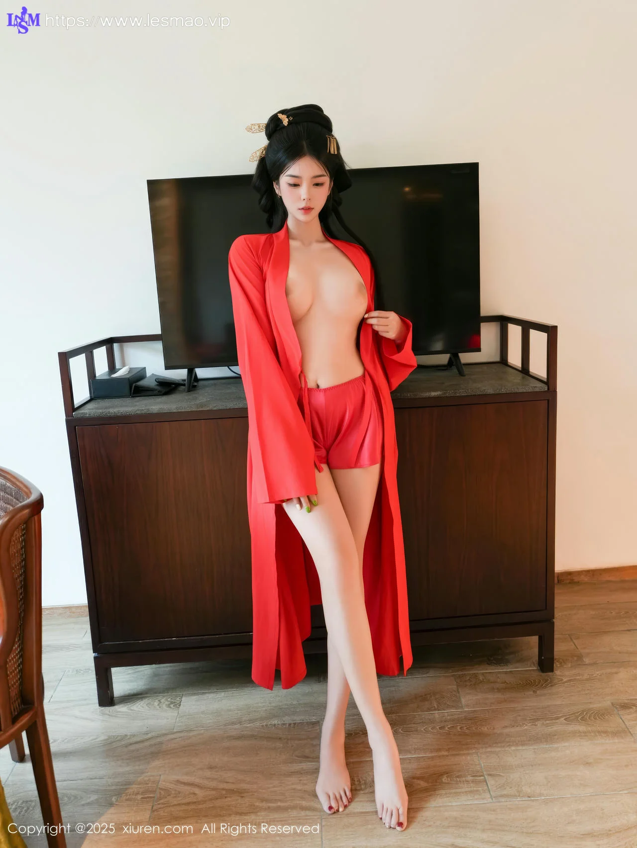 XiuRen 秀人 No.10126 雪糕CiCi 古装制服玉体户外 - 48