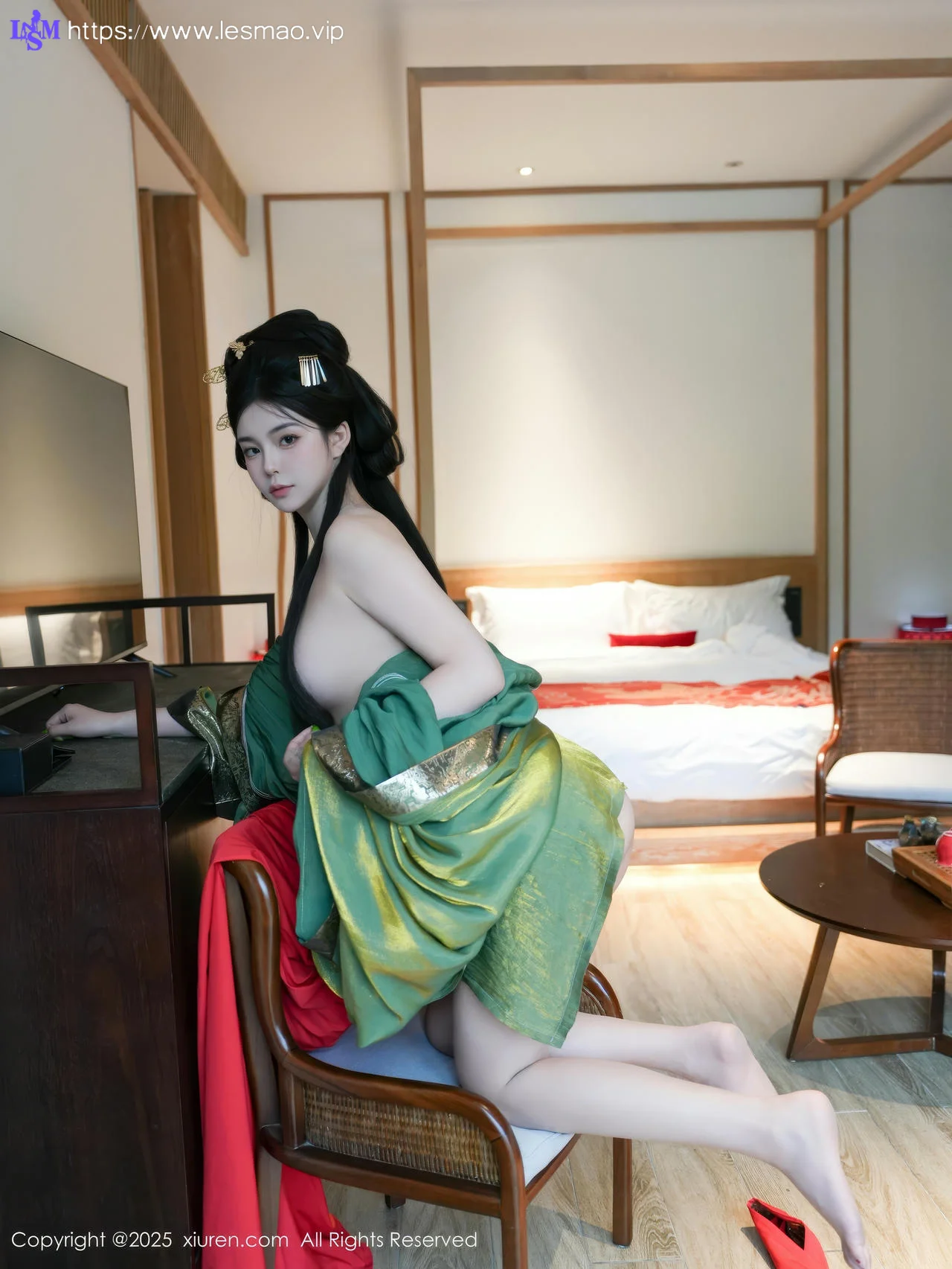 XiuRen 秀人 No.10126 雪糕CiCi 古装制服玉体户外 - 58