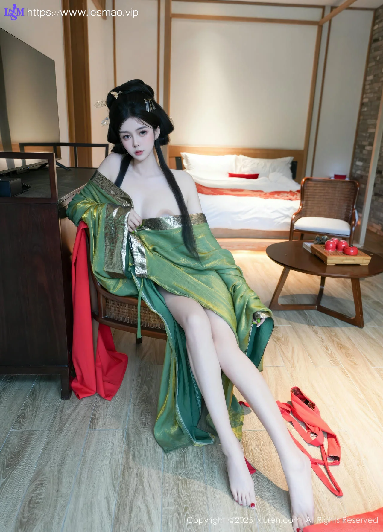 XiuRen 秀人 No.10126 雪糕CiCi 古装制服玉体户外 - 61