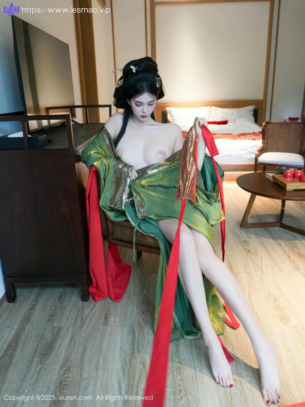 XiuRen 秀人 No.10126 雪糕CiCi 古装制服玉体户外 - 62