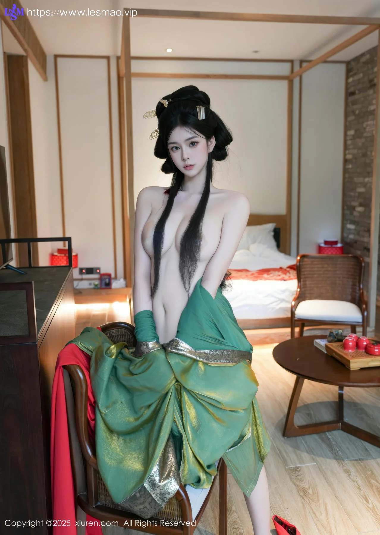 XiuRen 秀人 No.10126 雪糕CiCi 古装制服玉体户外 - 68