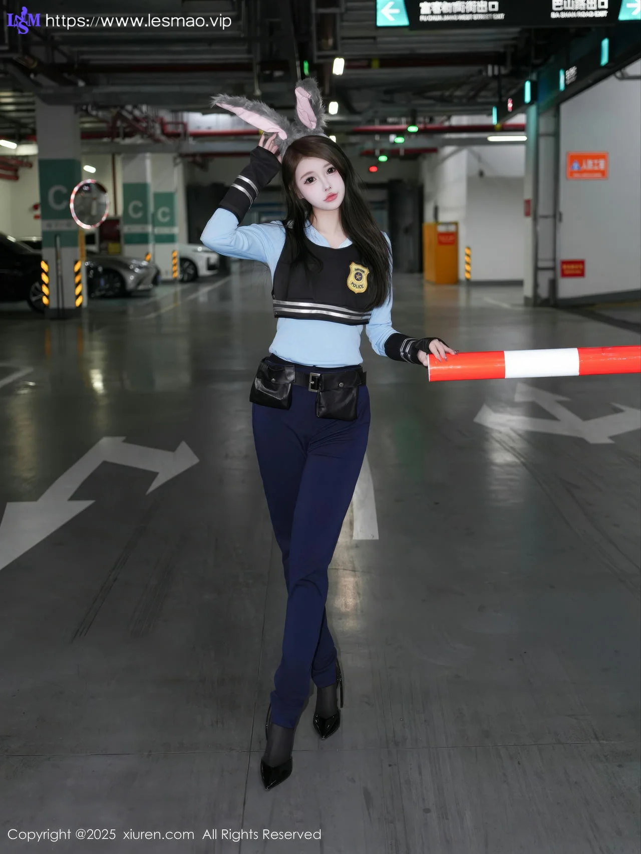 XiuRen 秀人 No.10158 甜妮 黑色制服兔女郎 - 8