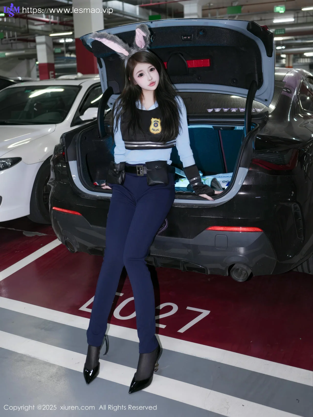 XiuRen 秀人 No.10158 甜妮 黑色制服兔女郎 - 10