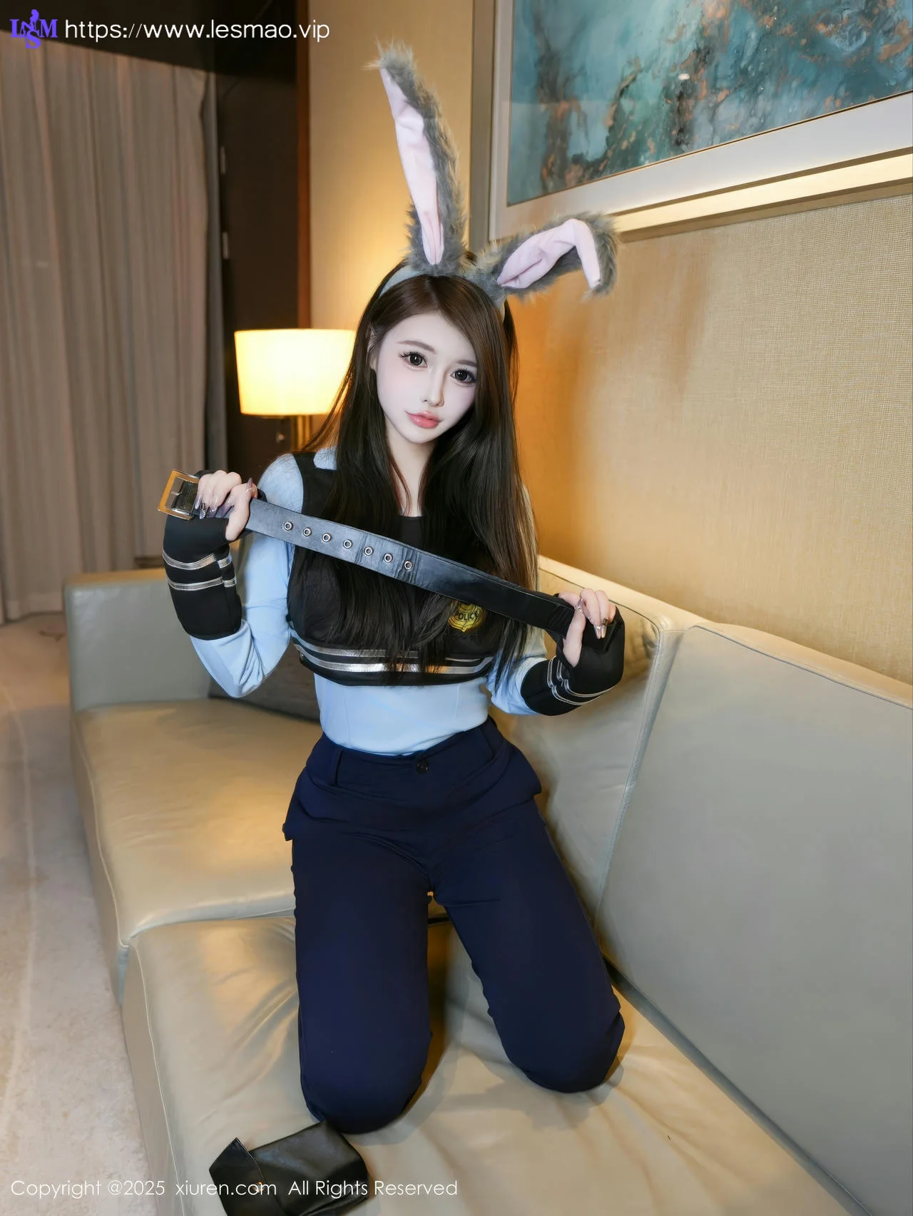 XiuRen 秀人 No.10158 甜妮 黑色制服兔女郎 - 18