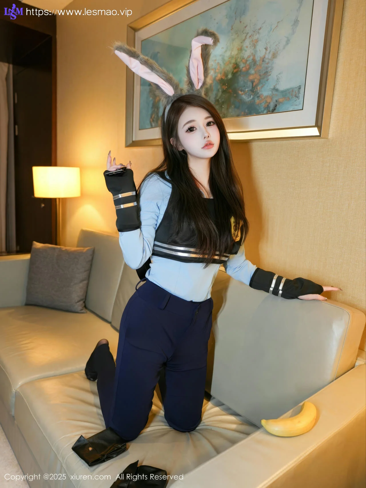 XiuRen 秀人 No.10158 甜妮 黑色制服兔女郎 - 19