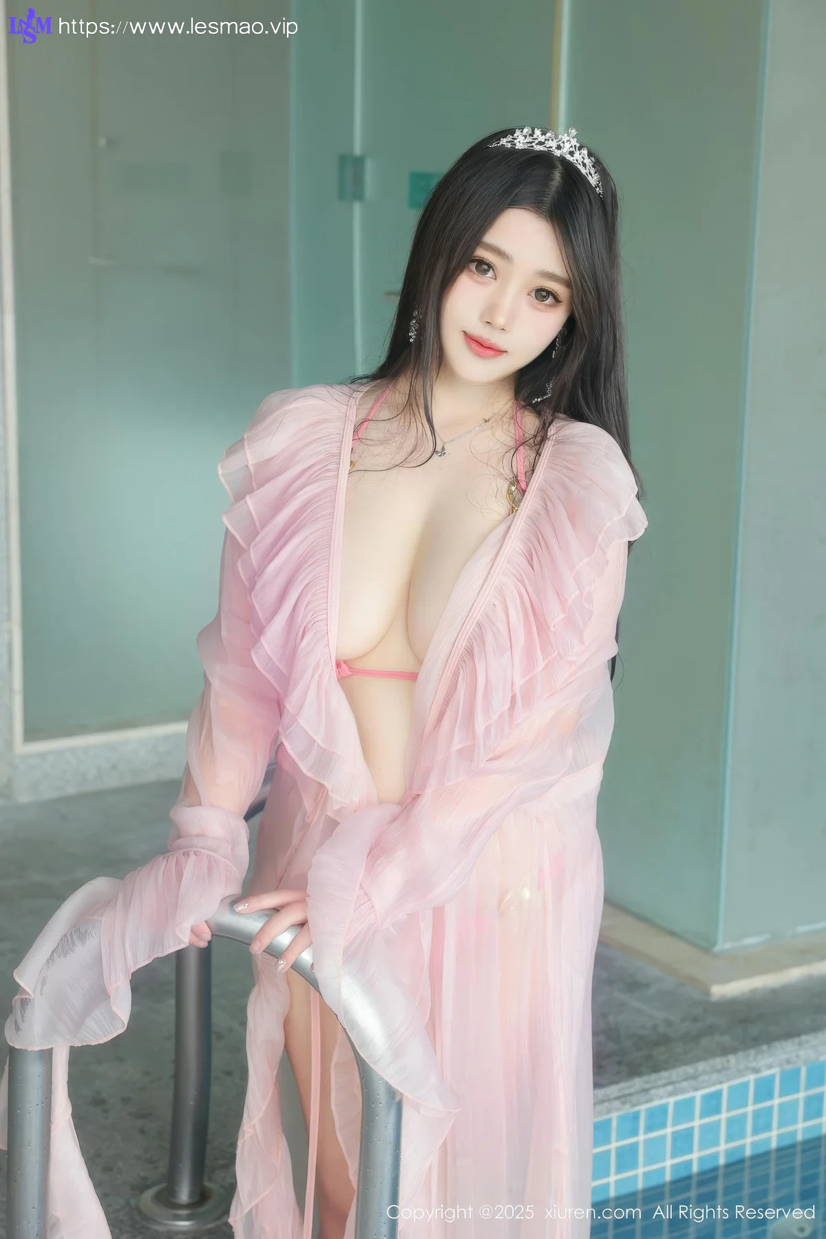 XiuRen 秀人 No.10160 蛋蛋宝 粉色连衣裙... - 33