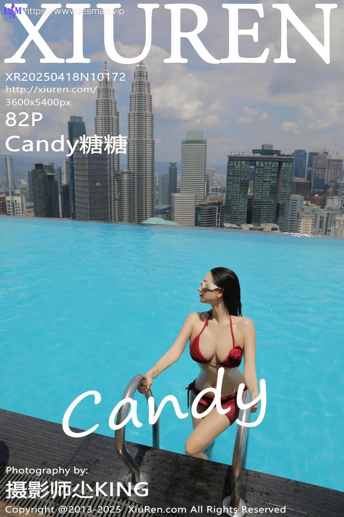XiuRen 秀人 No.10172 Candy糖糖 红色比基尼 - 83