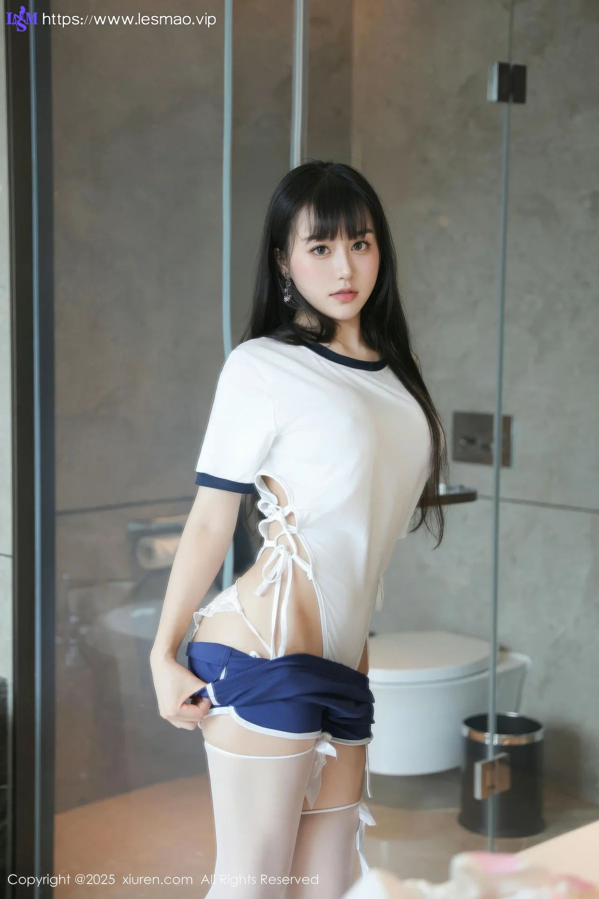 XiuRen 秀人 No.10184 量子玫瑰 首套写真白色运动 - 10