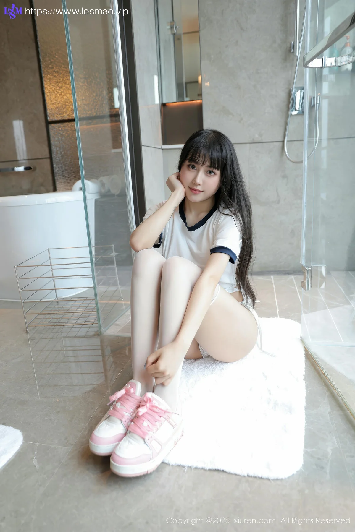 XiuRen 秀人 No.10184 量子玫瑰 首套写真白色运动 - 52
