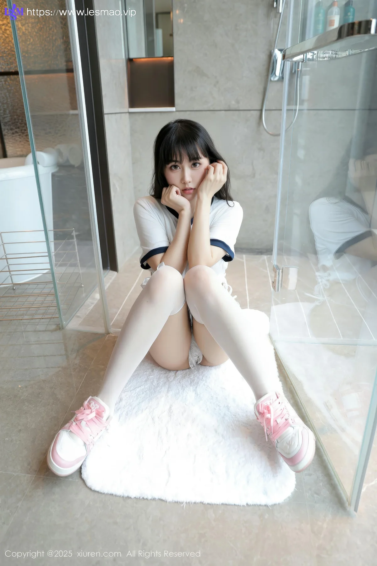 XiuRen 秀人 No.10184 量子玫瑰 首套写真白色运动 - 58
