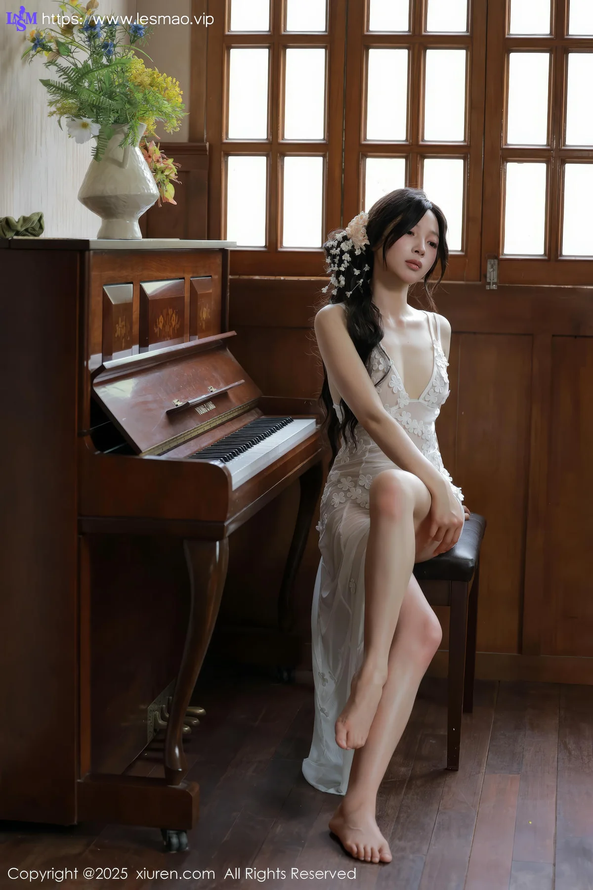 XiuRen 秀人 No.10198 橙子酱Lillian 首套写真白色蕾丝 - 48