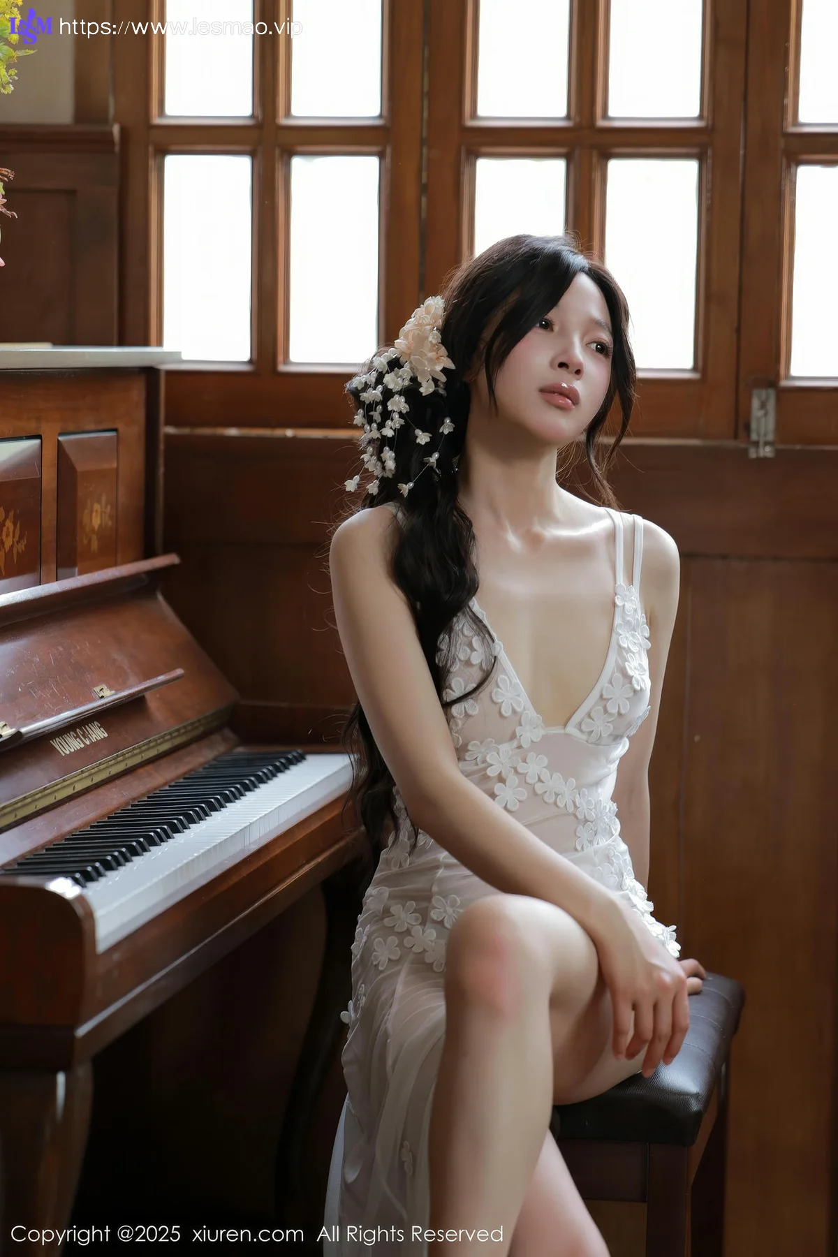 XiuRen 秀人 No.10198 橙子酱Lillian 首套写真白色蕾丝 - 49