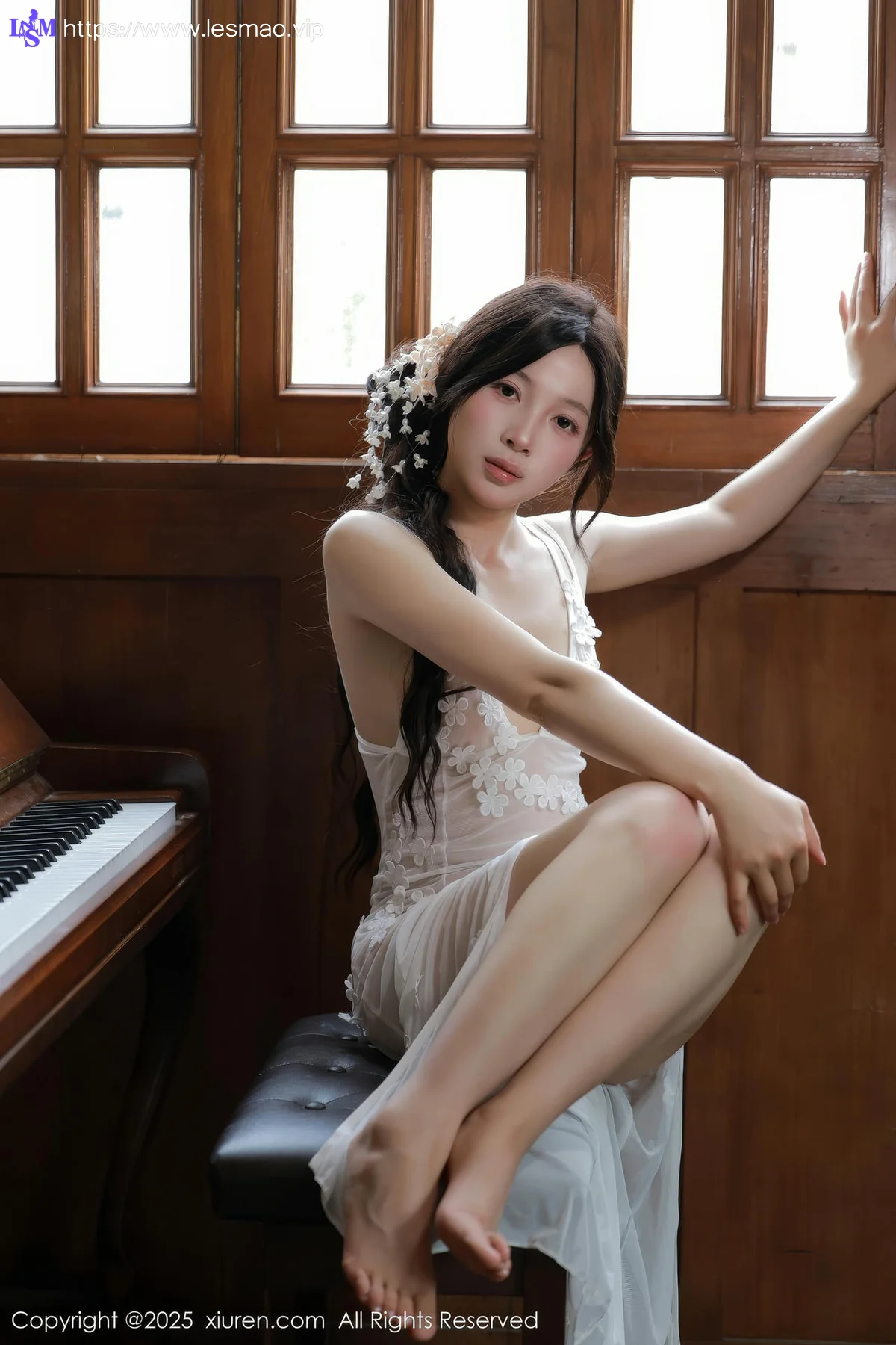 XiuRen 秀人 No.10198 橙子酱Lillian 首套写真白色蕾丝 - 50
