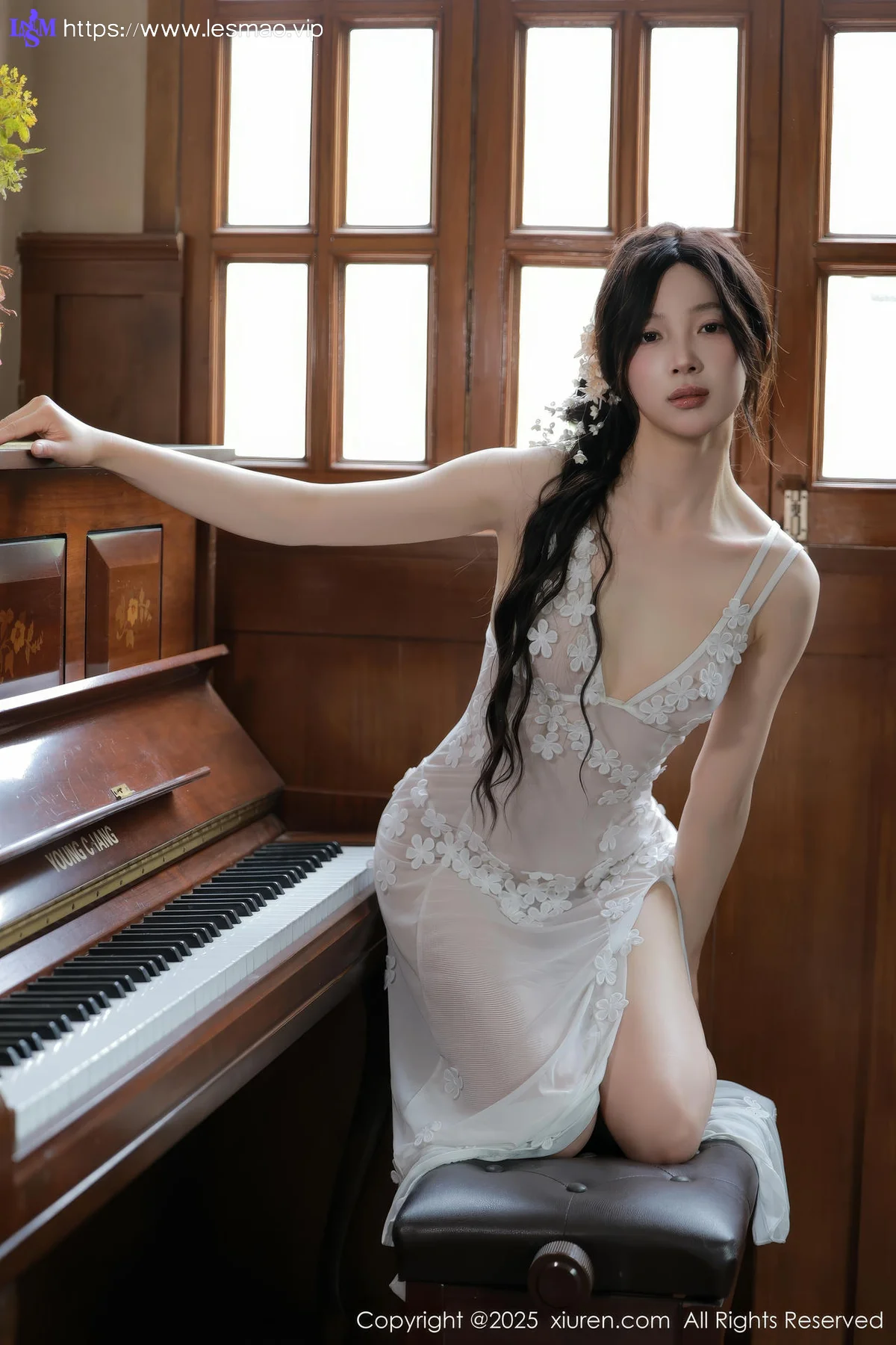 XiuRen 秀人 No.10198 橙子酱Lillian 首套写真白色蕾丝 - 51