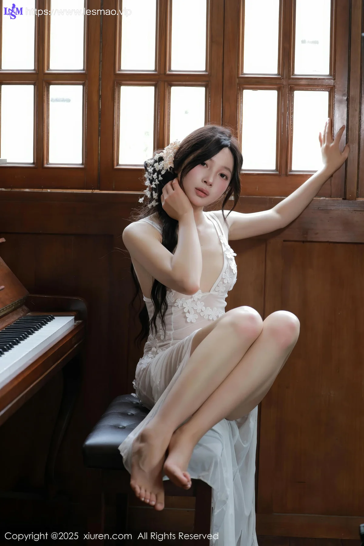XiuRen 秀人 No.10198 橙子酱Lillian 首套写真白色蕾丝 - 53