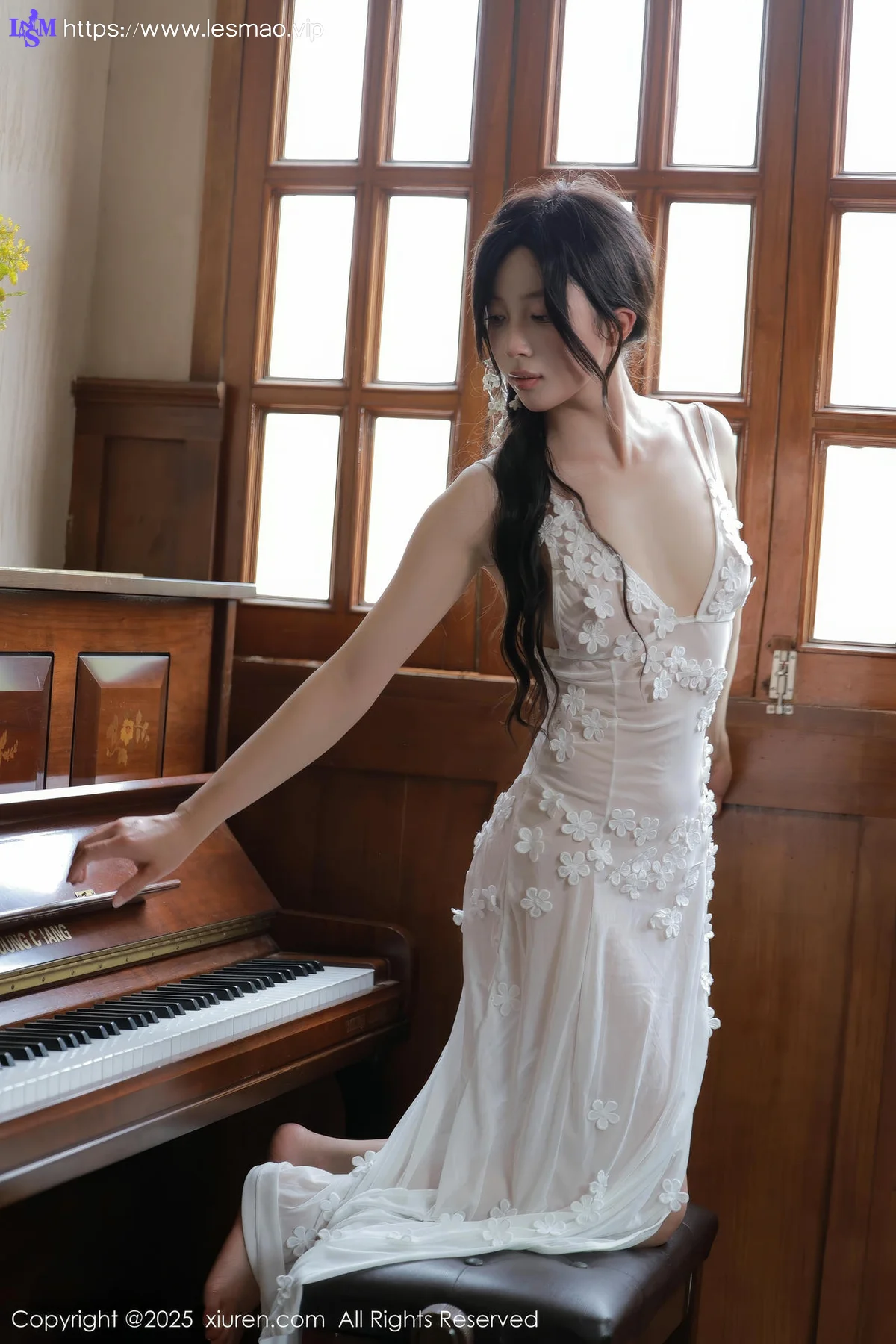 XiuRen 秀人 No.10198 橙子酱Lillian 首套写真白色蕾丝 - 55